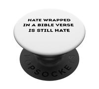 La Haine enveloppée dans Un Verset de la Bible Reste de la Haine PopSockets PopGrip Adhésif