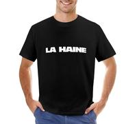 La Haine Movie T-Shirt Man Clothes Kawaii Clothes Heavy Weight t Shirts for Men Black L