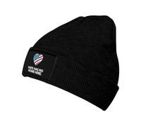 La Haine n'a Pas Sa Place Ici Unisexe Bonnet À Revers Mode Bonnet d'hiver Chaud Bonnets Tricoté pour Ski Course Patinage