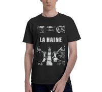 LA *Haine T-shirt vintage pour homme 100 % coton Design T-shirts manches courtes décontracté film graphique T-shirt pour les fans Cadeau, In-2, XL