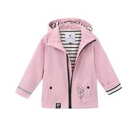 La-haut kids Ciré Imperméable Enfant avec Capuche,Veste de pluie intérieur Rayé 100% coton,Fermeture éclair waterproof,Bandes réfléchissantes,Matière PU recyclable