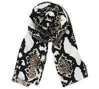 LA HAUTE Foulard imprimé peau de serpent/léopard d'hiver chaud en cachemire léger et confortable Imprimé animal, Peau de serpent, taille unique