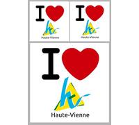la Haute-Vienne (1fois 10cm 2fois 5cm) - Sticker