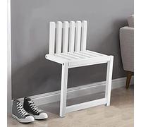 La Hauteur d'assise de la Chaise Pliante Murale Hauteur 35cm/42cm en Option Le Tabouret Pliant Invisible en Bois Massif Permet de Gagner de la Place et la capacité de Charge maximale est de 300 kg.