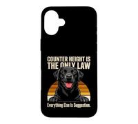 La Hauteur du comptoir est Le Seul Chien de Laboratoire de Loi Coque pour iPhone 16 Plus