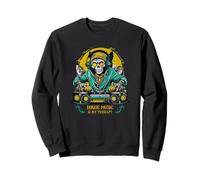 La house music est ma thérapie Halloween DJ Monster Sweatshirt