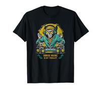La house music est ma thérapie Halloween DJ Monster T-Shirt
