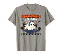 La house music est ma thérapie Halloween Ghost DJ T-Shirt