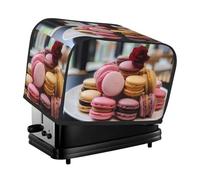 La housse de grille-pain à dessert macaron est adaptée pour 2 petits grille-pain avec de larges fentes et est livrée avec une poche de rangement pour répondre à divers besoins de cuisson.