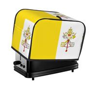 La housse de grille-pain drapeau du Vatican est adaptée pour 2 petits grille-pain avec de larges fentes et est livrée avec une poche de rangement pour répondre à divers besoins de cuisson.