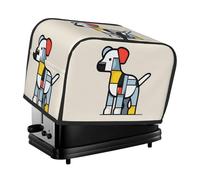La housse de grille-pain Mondrian abstractionism pour petits animaux est adaptée pour 2 petits grille-pain avec de larges fentes et est livrée avec une poche de rangement pour répondre à divers