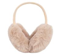 LA HUATE Cache-oreilles d'hiver en fausse fourrure pour femme - Doux et chaud - Pliable - En polaire, beige, taille unique