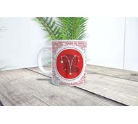 La Huella Mug personnalisé signe astrologique Bélier, pour toutes les personnes qui ont la chance d'être nées entre le 21 mars et le 19 avril.