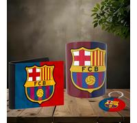 La Huella Pack personnalisé Barcelona (tasse, portefeuille et porte-clés). Pour tous les fans du Barça, un sentiment qui dépasse le simple sport.