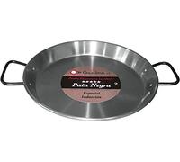 LA IDEAL Poêle à Paella en Acier Poli, Argent, 42 cm, Lot de 6