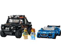 LEGO Speed Champions La Jaguar Project 7 et Le Land Rover Defender - Jeu de Construction - Maquette STEM - 2 Voitures Jouets & 2 Minifigurines de Pilotes - Cadeau d'anniversaire Garçon 10 Ans 77264