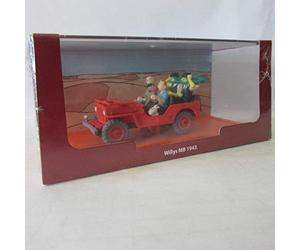 La Jeep willys MB 1943 1/43 TINTIN au pays de l'or noir par hergé moulinsart