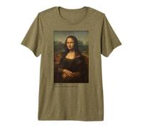 La Joconde de Léonard de Vinci T-Shirt Haut de Gamme