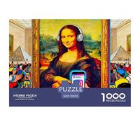 La Joconde Puzzle en Bois Imperméable Puzzles De 1000 Pièces pour Adultes Cadeaux Impossible Jeux Éducatifs