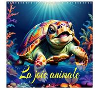 La joie animale (Calendrier mural carré 2026 30x30 cm) Calendrier double avec une page pour vos prises de notes: Un régal pour les yeux, coloré et animalier, généré par l'IA.