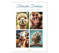 La joie animale - Une année de sourires et de joie de vivre, Version française (Calendrier mural 2026 DIN A4 portrait), Calendrier CALVENDO mensuel
