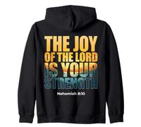La Joie du Seigneur Bible Écriture Néhémie 8:10 Sweat à Capuche