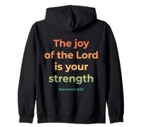 La Joie du Seigneur Bible Écriture Néhémie 8:10 Sweat à Capuche