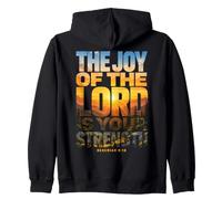 La Joie du Seigneur Bible Écriture Néhémie 8:10 Sweat à Capuche