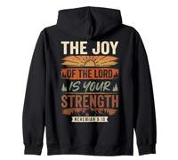 La Joie du Seigneur Bible Écriture Néhémie 8:10 Sweat à Capuche