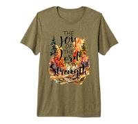 La Joie du Seigneur est ma Force Écriture biblique Automne T-Shirt Haut de Gamme