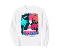 La Joie du Seigneur est ma Force Scripture Beach Couple Sweatshirt