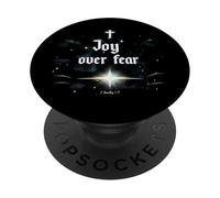 La Joie plutôt Que la Peur : Inspiration chrétienne 2 Timothy 1:7 PopSockets PopGrip Adhésif