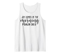 La Joie Vient Le Matin des Hommes et des Femmes chrétiens reconnaissants Débardeur