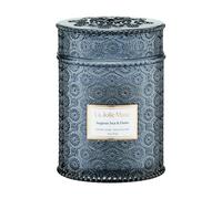 LA JOLIE MUSE Bougie parfumée à la Brise Marine, en Cire Naturelle de Soja pour votre intérieur, Grand Format pour faire plaisir, 80 heures de combustion, 550g