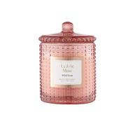 LA JOLIE MUSE Bougie Parfumée à la Rose Sauvage, Bougie en Cire Naturelle à l'Arôme Floral, 75 Heures de Combustion de Longue Durée, Bocal en Verre pour Cadeau et Décoration d’Intérieure, 285 g