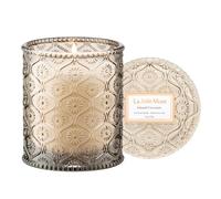 LA JOLIE MUSE Island Bougie parfumée à la noix de coco - Noix de coco, pêche et vanille | Bougie de soja de luxe de 170,1 g | 40 heures de combustion propre | Prêt à offrir pour les hôtes et les