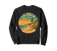 La Jolla California San Diego Retro Coast Cliff Beach 858 SD Sweatshirt