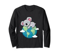 La Journée de la Terre Mère Koala est Amusante pour Les Amoureux de la planète et de l'environnement Manche Longue