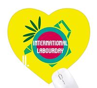 la journée internationale du travail Jeux de tapis de souris en forme de coeur
