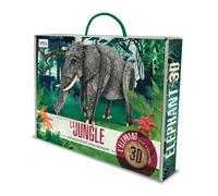 La jungle - l'éléphant 3d vert TU