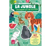 La jungle. Stickers et activités - Alberto Borgo - Sassi - broché - Document jeunesse
