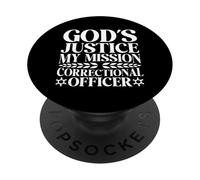 La Justice de Dieu - Officier de Justice PopSockets PopGrip Adhésif