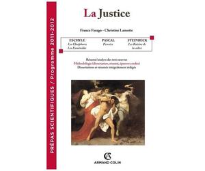 La Justice - Eschyle, Les Choéphores Et Les Euménides - Pascal, Pensées - Steinbeck, Les Raisins De La Colère