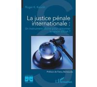 La justice pénale internationale Un instrument idoine pour raisonner la raison d'État ? - Roger Koussetogue Koudé - L'harmattan - broché - Etude