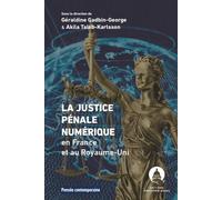 La justice pénale numérique en France et au Royaume-Uni L'impact des nouvelles technologies sur les droits de l¿homme a la lumiere des d - Géraldine Gadbin-George - Panthéon-Assas - broché - Etude