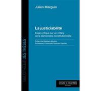 La justiciabilité Julien Marguin (Auteur)