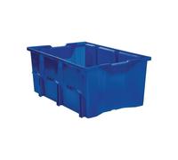 LA-KA-PE Bac gerbable-emboîtable PP bleu L480xl312xH200 mm