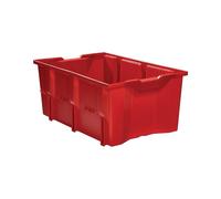 LA-KA-PE Bac gerbable-emboîtable PP rouge L480xl312xH200 mm