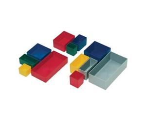 LA-KA-PE Boîte compartimentable 99 x 99 x 40 mm rouge PS p. tiroirs et boîtes assorties L Quantité:25