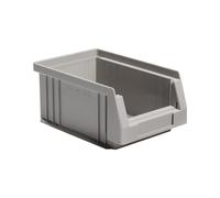 LA-KA-PE Boîte de rangement à ouverture frontale PLK L164xl105xH75mm PP grise